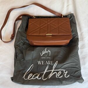 Velez Genuine Brown Leather Crossbody Shoulder Bag